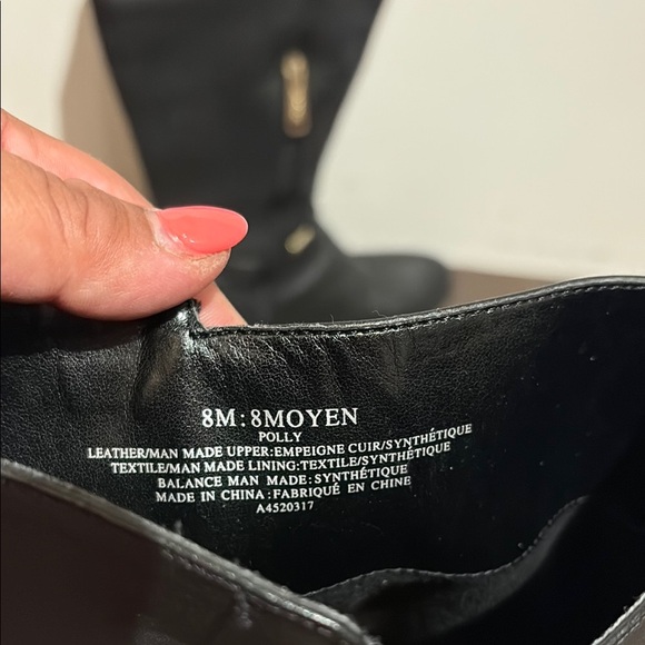 IMNYC ISAAC MIZRAHI TALL LEATHER RIDING BOOTS size 8M - Picture 2 of 9